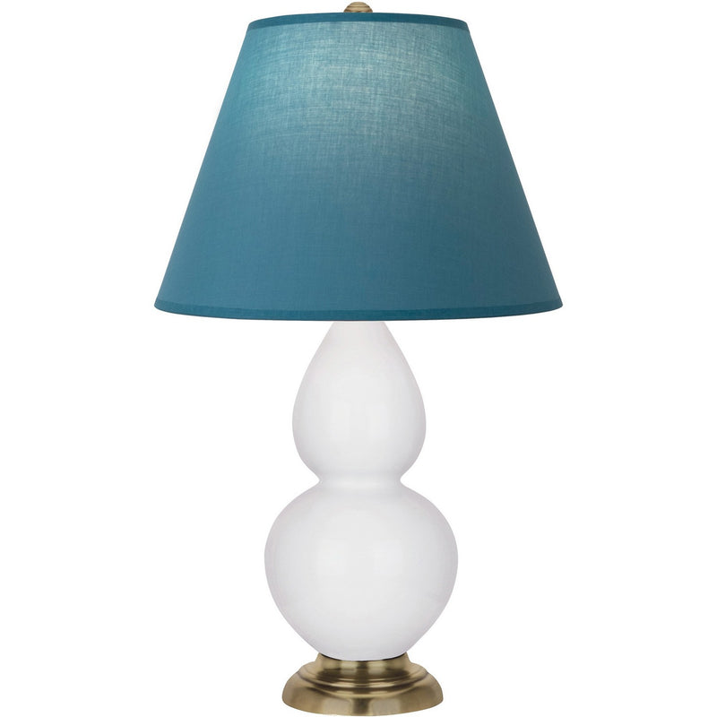 Robert Abbey DY10B One Light Accent Lamp, Daisy Glazed Ceramic w/Antique Natural Brass
