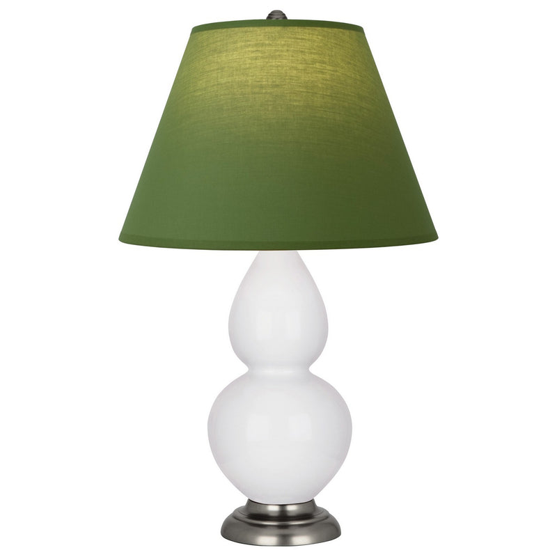 Robert Abbey DY12G One Light Accent Lamp, Daisy Glazed Ceramic w/Antique Silver