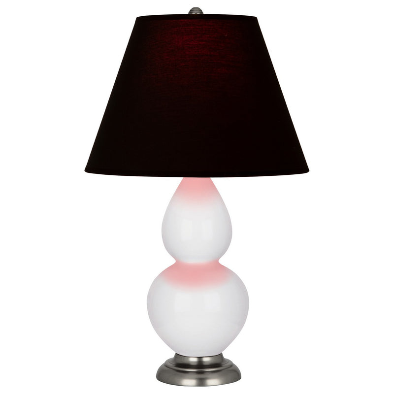 Robert Abbey DY12K One Light Accent Lamp, Daisy Glazed Ceramic w/Antique Silver