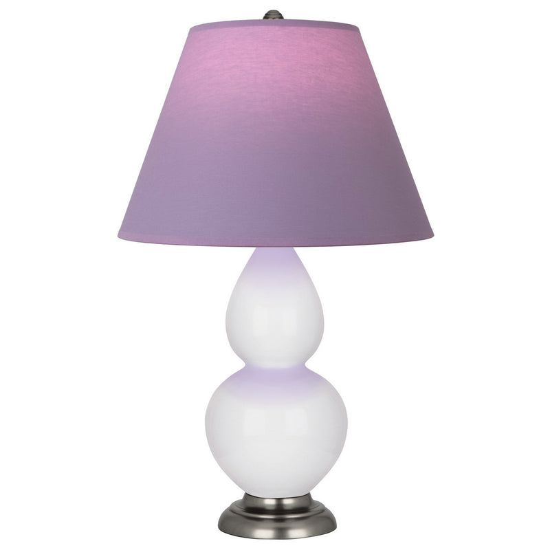 Robert Abbey DY12L One Light Accent Lamp, Daisy Glazed Ceramic w/Antique Silver
