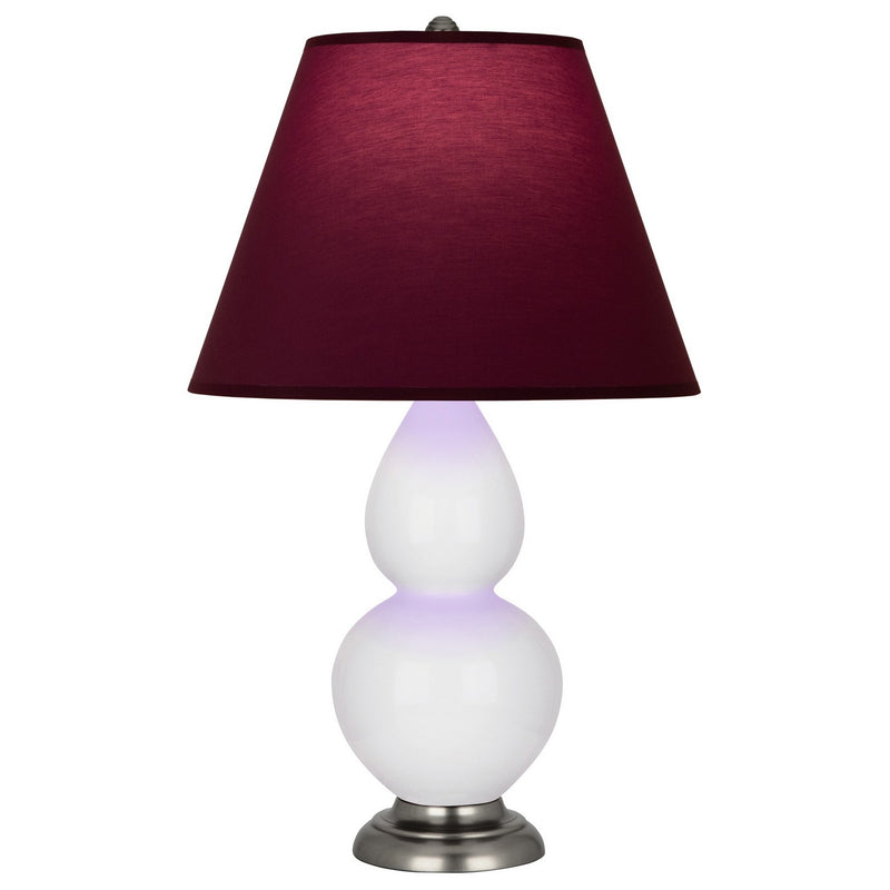 Robert Abbey DY12P One Light Accent Lamp, Daisy Glazed Ceramic w/Antique Silver