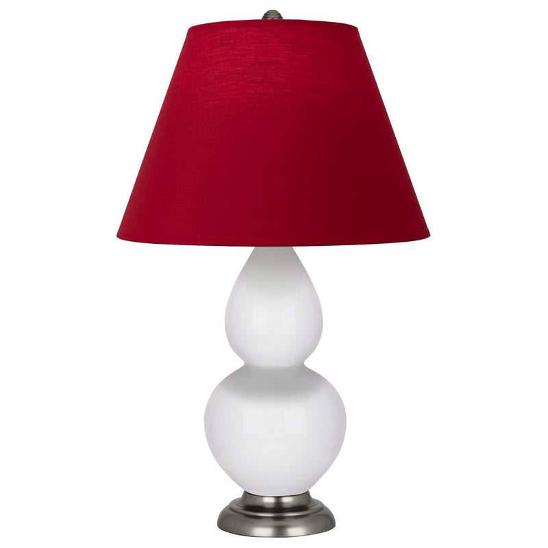 Robert Abbey DY12R One Light Accent Lamp, Daisy Glazed Ceramic w/Antique Silver