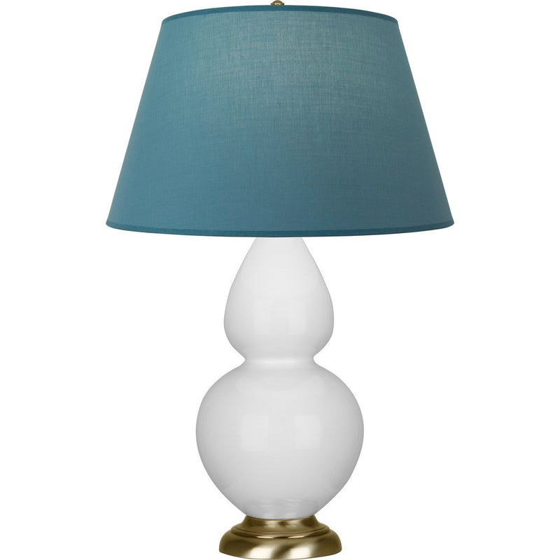Robert Abbey DY20B One Light Table Lamp, Daisy Glazed Ceramic w/Antique Natural Brass