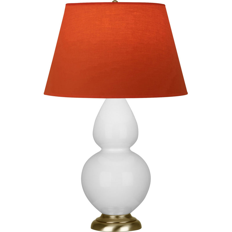 Robert Abbey DY20T One Light Table Lamp, Daisy Glazed Ceramic w/Antique Natural Brass