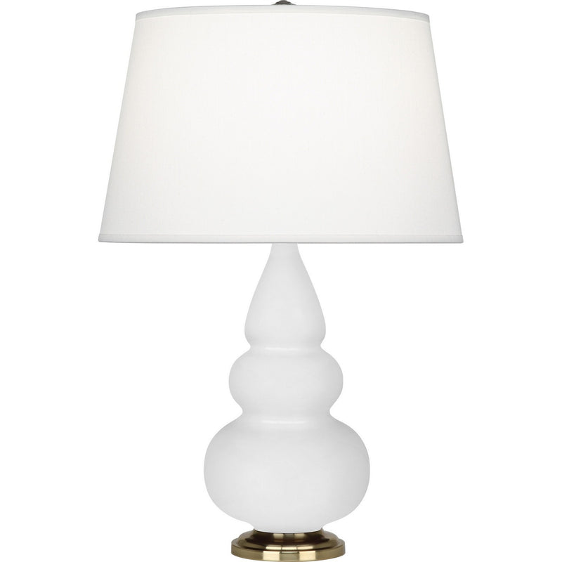 Robert Abbey DY30X One Light Accent Lamp, Daisy Glazed Ceramic w/Antique Natural Brass