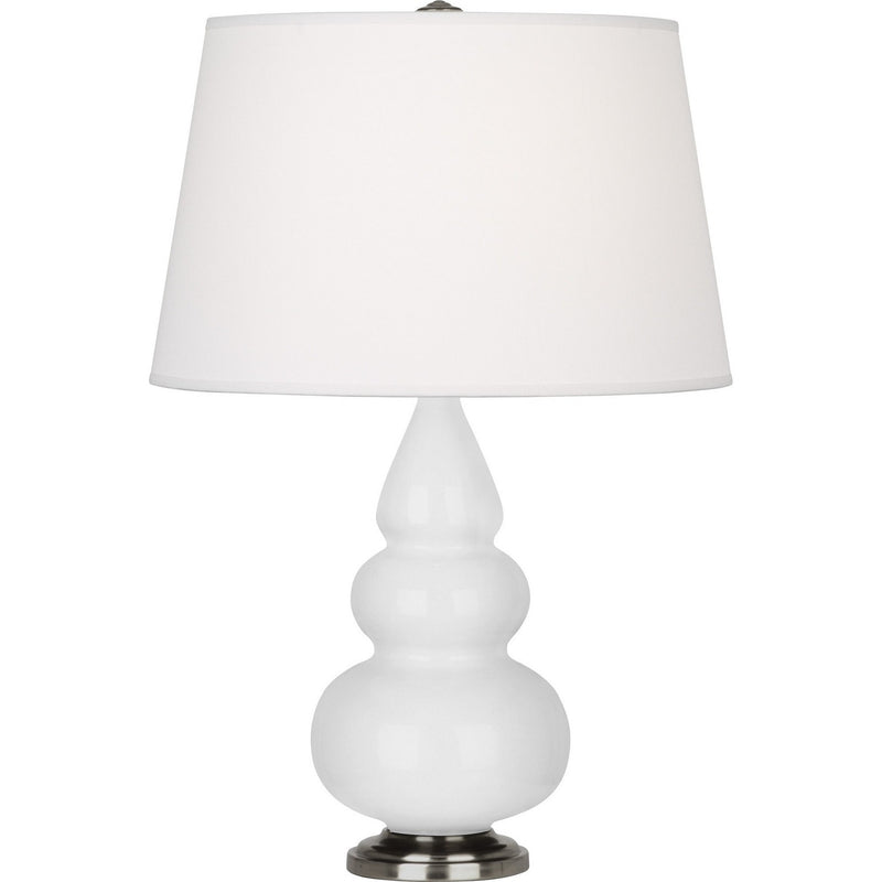 Robert Abbey DY32X One Light Accent Lamp, Daisy Glazed Ceramic w/Antique Silver