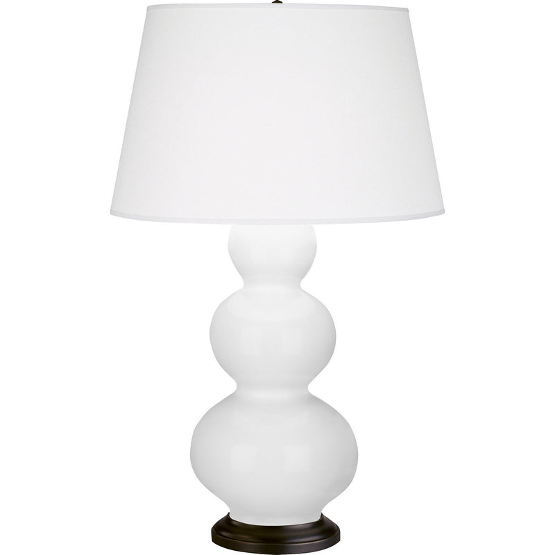 Robert Abbey DY41X One Light Table Lamp, Daisy Glazed Ceramic w/Deep Patina Bronze