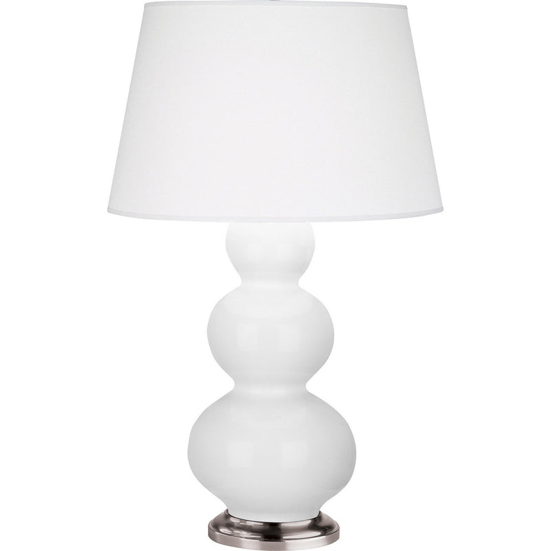 Robert Abbey DY42X One Light Table Lamp, Daisy Glazed Ceramic w/Antique Silver