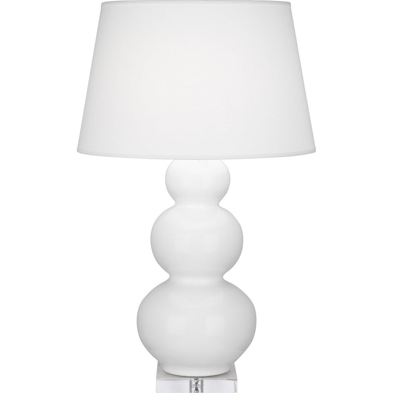 Robert Abbey DY43X One Light Table Lamp, Daisy Glazed Ceramic w/Lucite