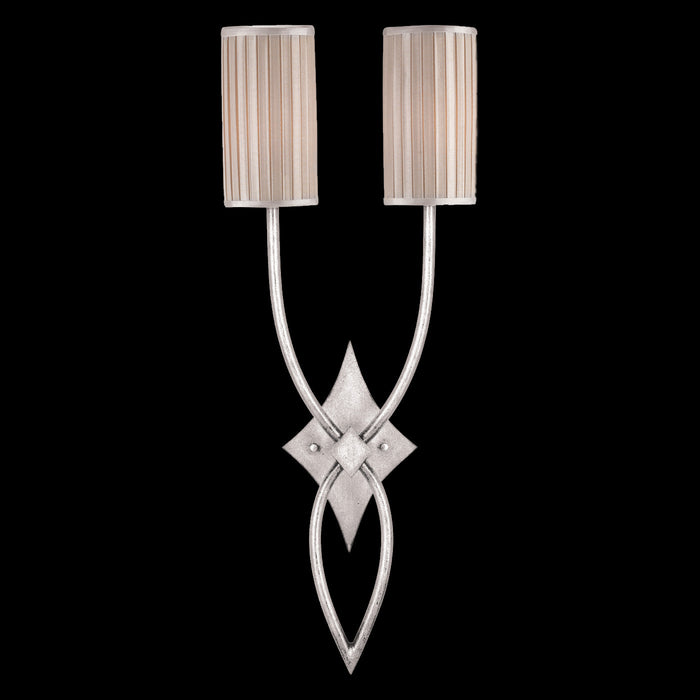 Fine Art 437450ST Two Light Wall Sconce, Silver
