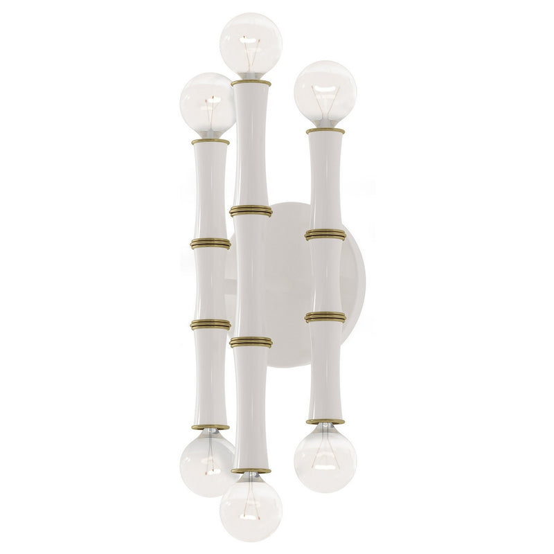Robert Abbey DY75 Six Light Wall Sconce, Daisy w/Modern Brass