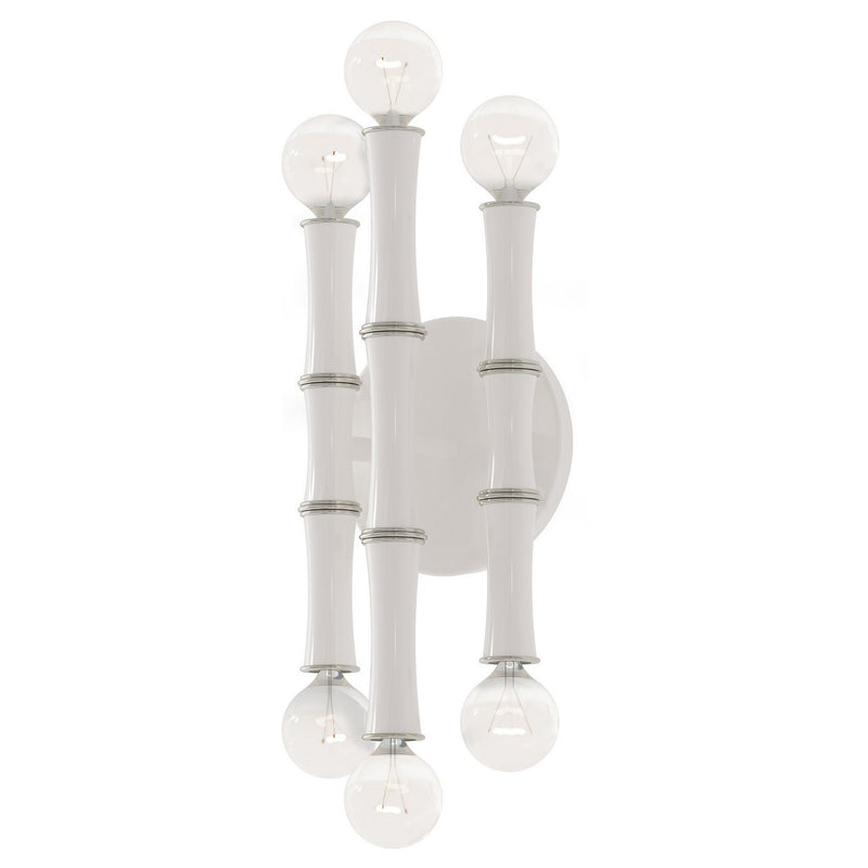 Robert Abbey DY76 Six Light Wall Sconce, Daisy w/Polished Nickel