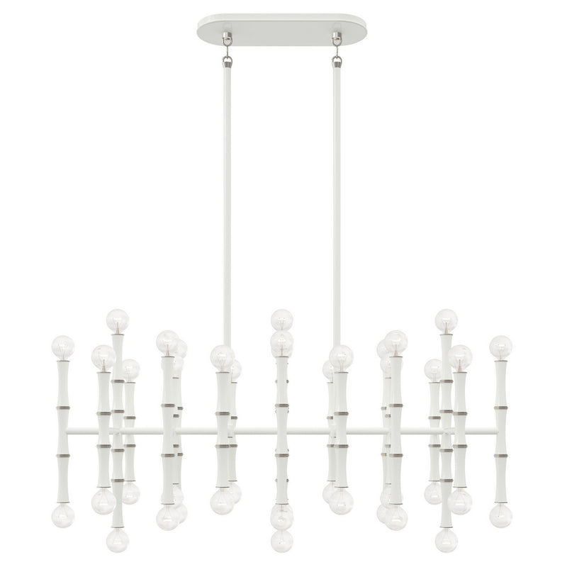 Robert Abbey DY78 42 Light Chandelier, Daisy w/Polished Nickel