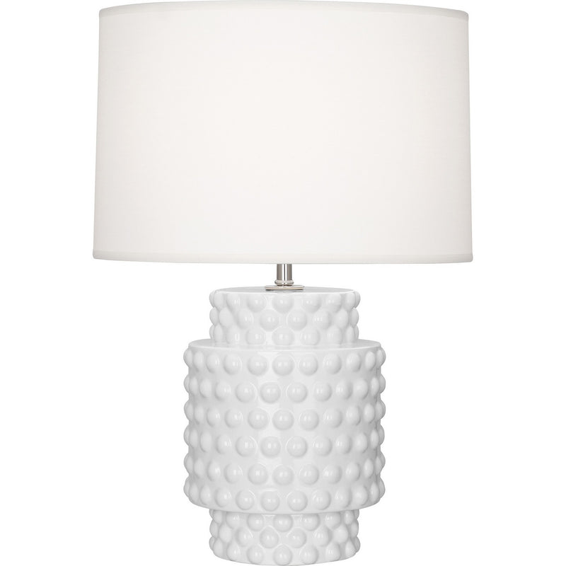 Robert Abbey DY801 One Light Accent Lamp, Daisy Glazed Textured Ceramic