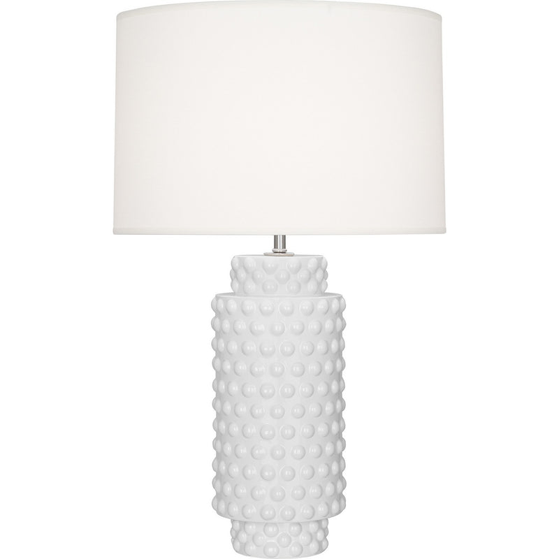 Robert Abbey DY800 One Light Table Lamp, Daisy Glazed Textured Ceramic