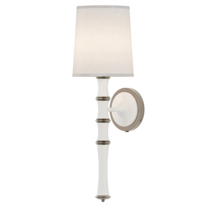 Robert Abbey DY88 One Light Wall Sconce, Daisy w/Polished Nickel