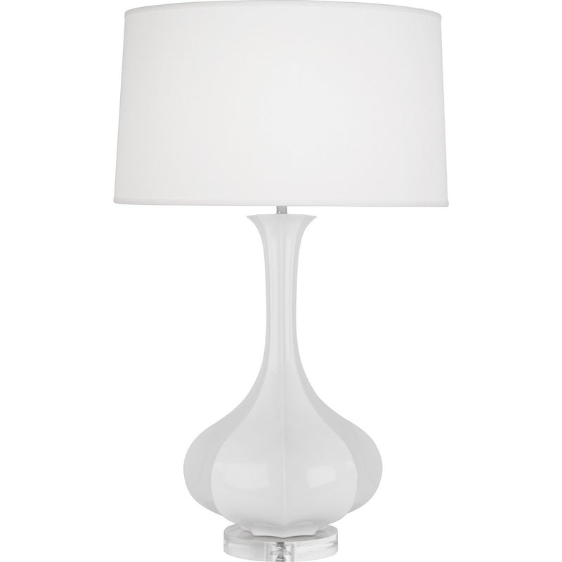 Robert Abbey DY996 One Light Table Lamp, Daisy Glazed Ceramic w/Lucite