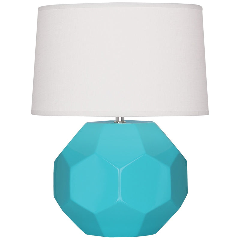 Robert Abbey EB01 One Light Table Lamp, Egg Blue Glazed Ceramic