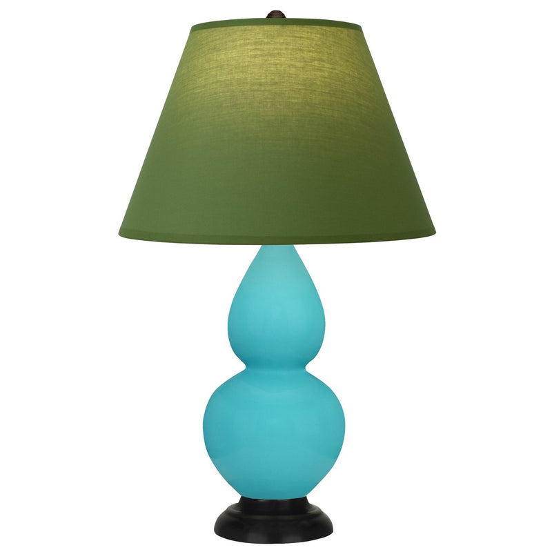 Robert Abbey EB11G One Light Accent Lamp, Egg Blue Glazed Ceramic w/Deep Patina Bronze
