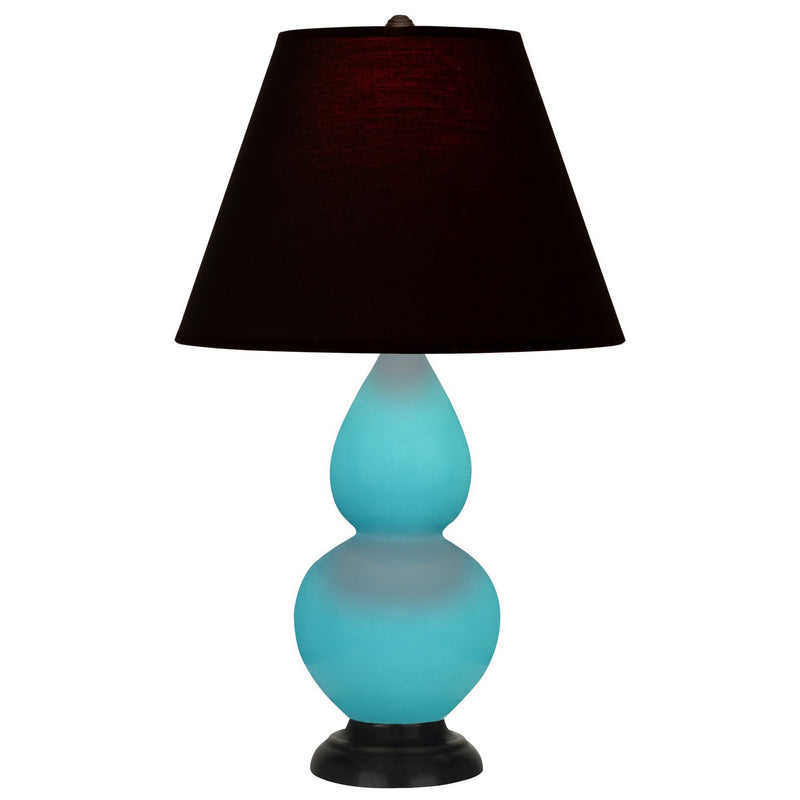 Robert Abbey EB11K One Light Accent Lamp, Egg Blue Glazed Ceramic w/Deep Patina Bronze