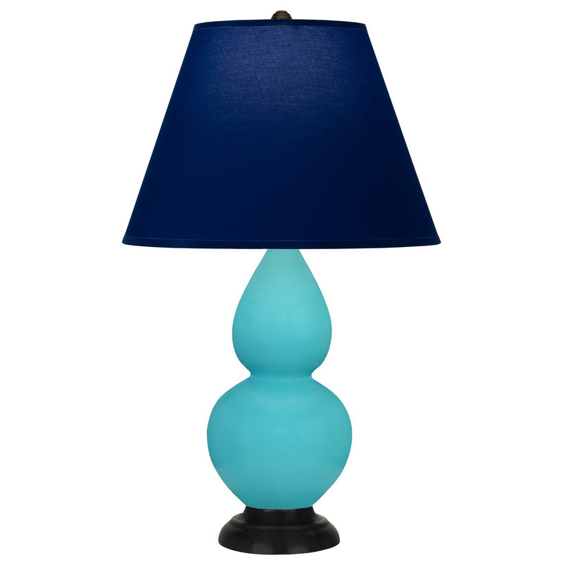 Robert Abbey EB11N One Light Accent Lamp, Egg Blue Glazed Ceramic w/Deep Patina Bronze
