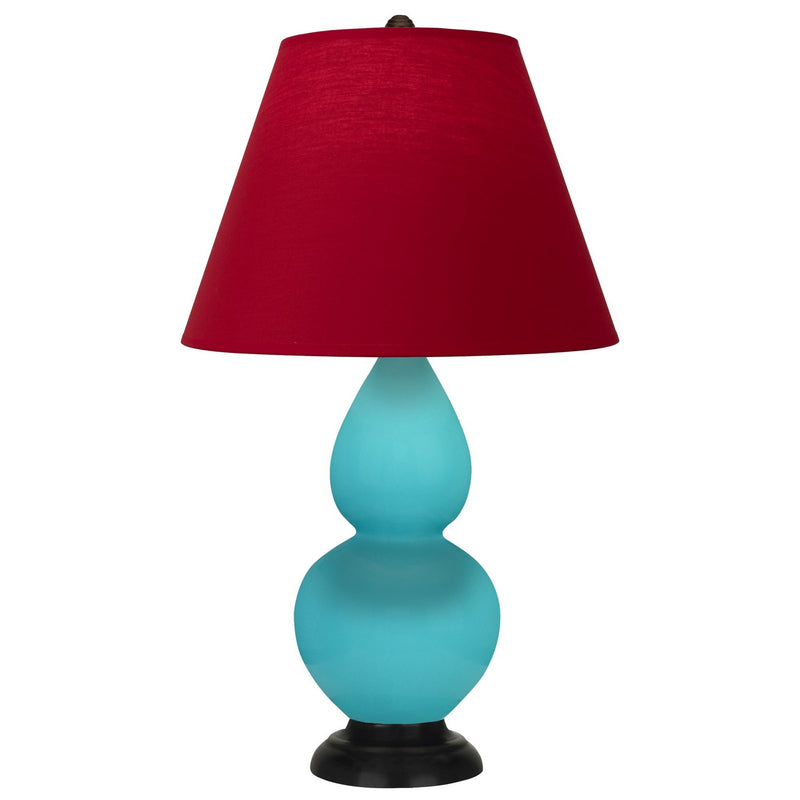 Robert Abbey EB11R One Light Accent Lamp, Egg Blue Glazed Ceramic w/Deep Patina Bronze