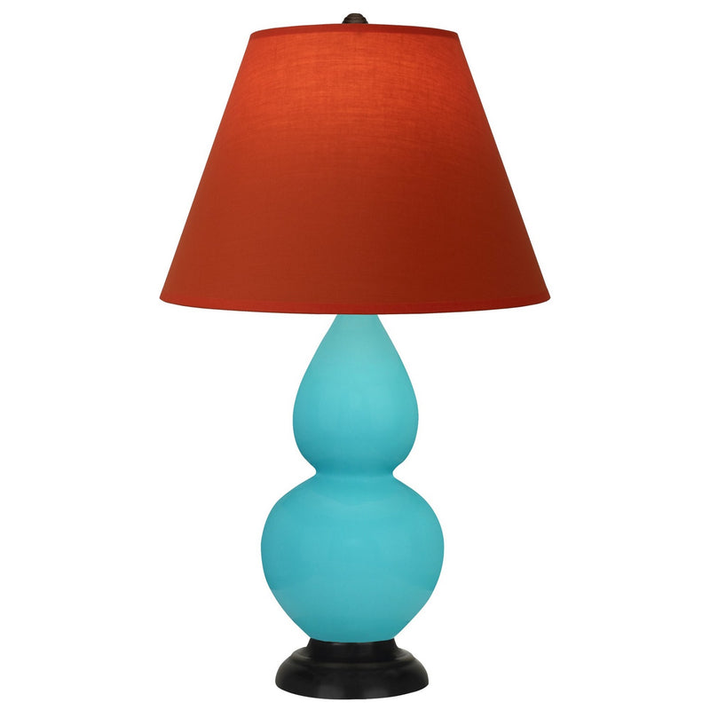 Robert Abbey EB11T One Light Accent Lamp, Egg Blue Glazed Ceramic w/Deep Patina Bronze