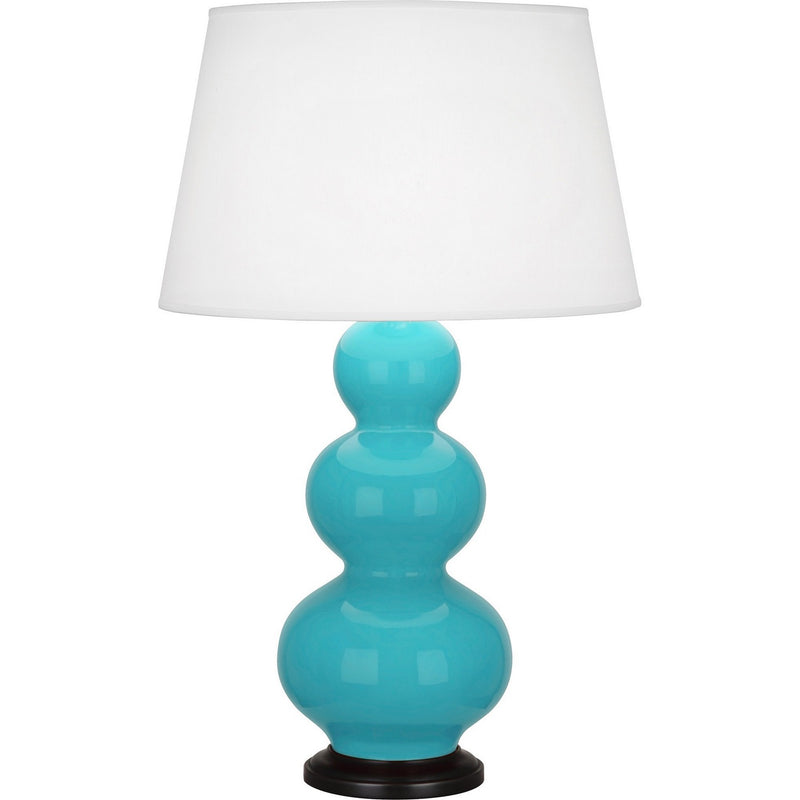 Robert Abbey EB41X One Light Table Lamp, Egg Blue Glazed Ceramic w/Deep Patina Bronze