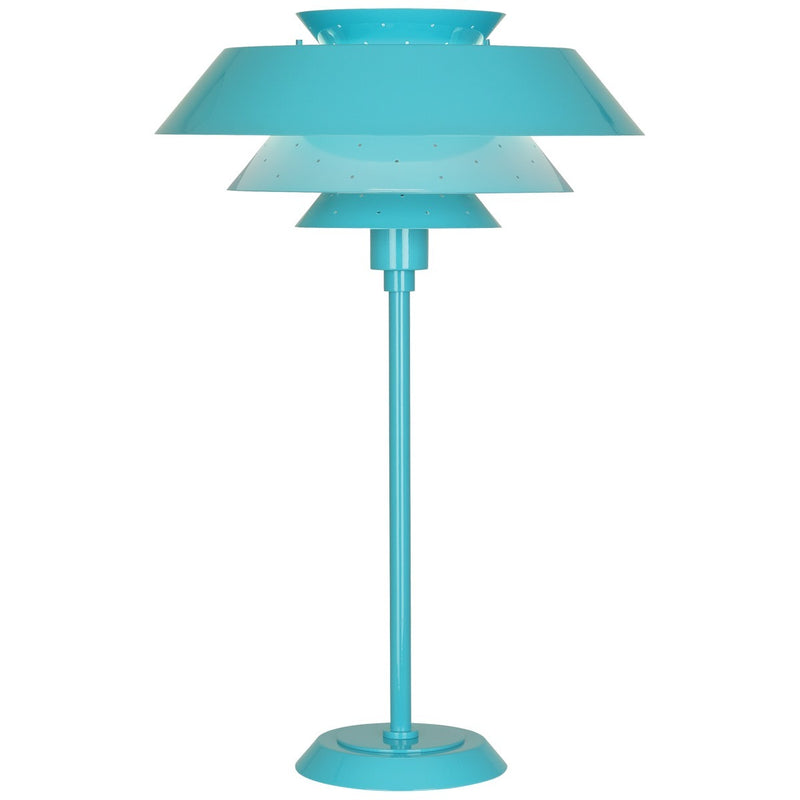 Robert Abbey EB780 One Light Table Lamp, Egg Blue Gloss