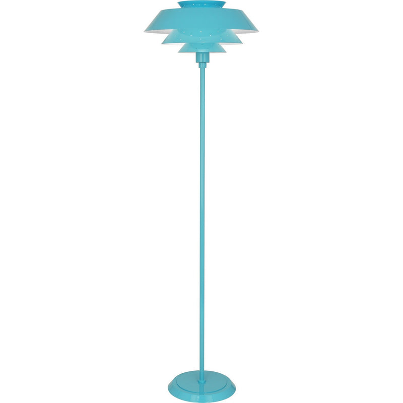 Robert Abbey EB978 One Light Floor Lamp, Egg Blue Gloss