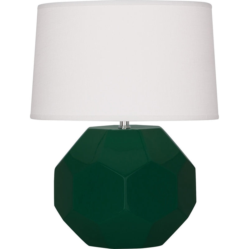 Robert Abbey JU01 One Light Table Lamp, Jungle Glazed Ceramic