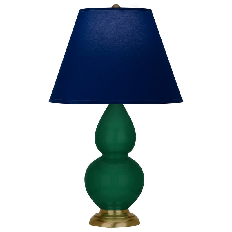 Robert Abbey JU10N One Light Accent Lamp, Jungle Glazed Ceramic w/Antique Natural Brass