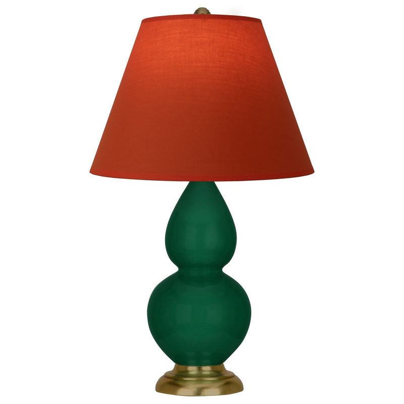 Robert Abbey JU10T One Light Accent Lamp, Jungle Glazed Ceramic w/Antique Natural Brass