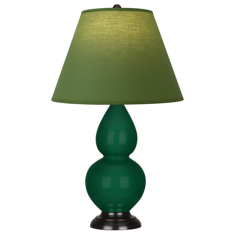 Robert Abbey JU11G One Light Accent Lamp, Jungle Glazed Ceramic w/Deep Patina Bronze