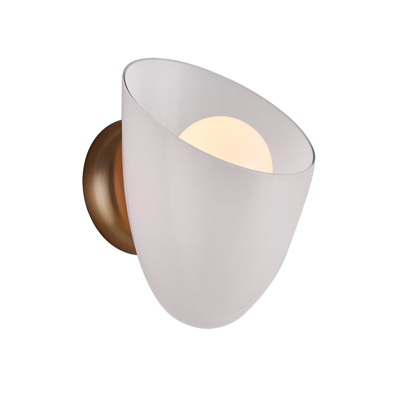 Kalco 524321WBWT One Light Wall Sconce, Winter Brass