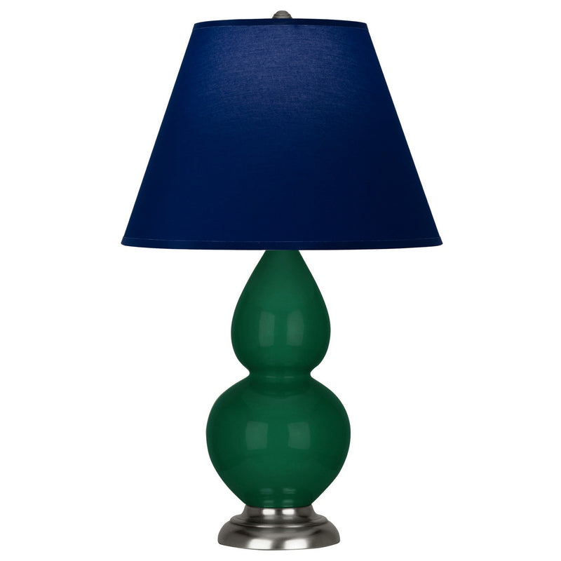 Robert Abbey JU12N One Light Accent Lamp, Jungle Glazed Ceramic w/Antique Silver