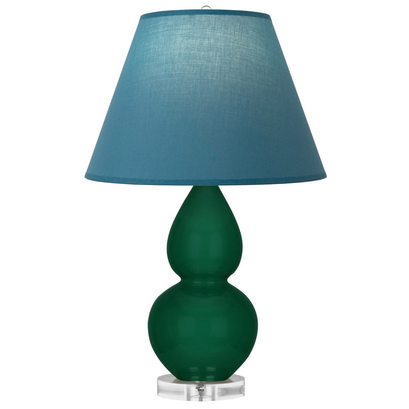Robert Abbey JU13B One Light Accent Lamp, Jungle Glazed Ceramic w/Lucite