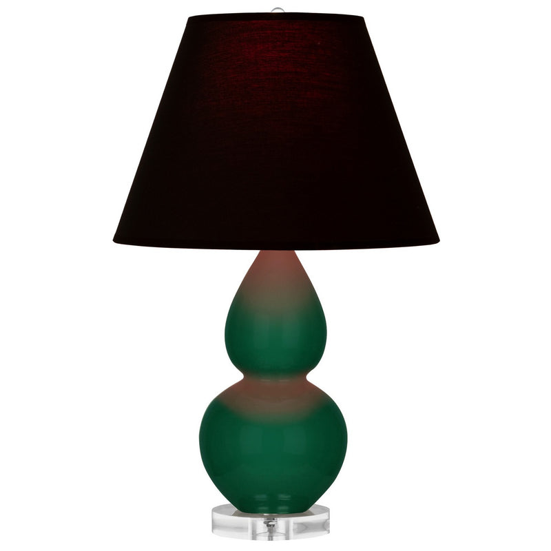 Robert Abbey JU13K One Light Accent Lamp, Jungle Glazed Ceramic w/Lucite