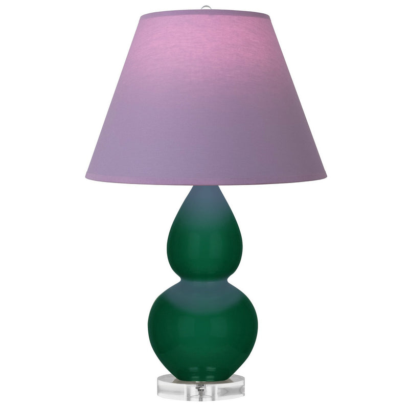 Robert Abbey JU13L One Light Accent Lamp, Jungle Glazed Ceramic w/Lucite