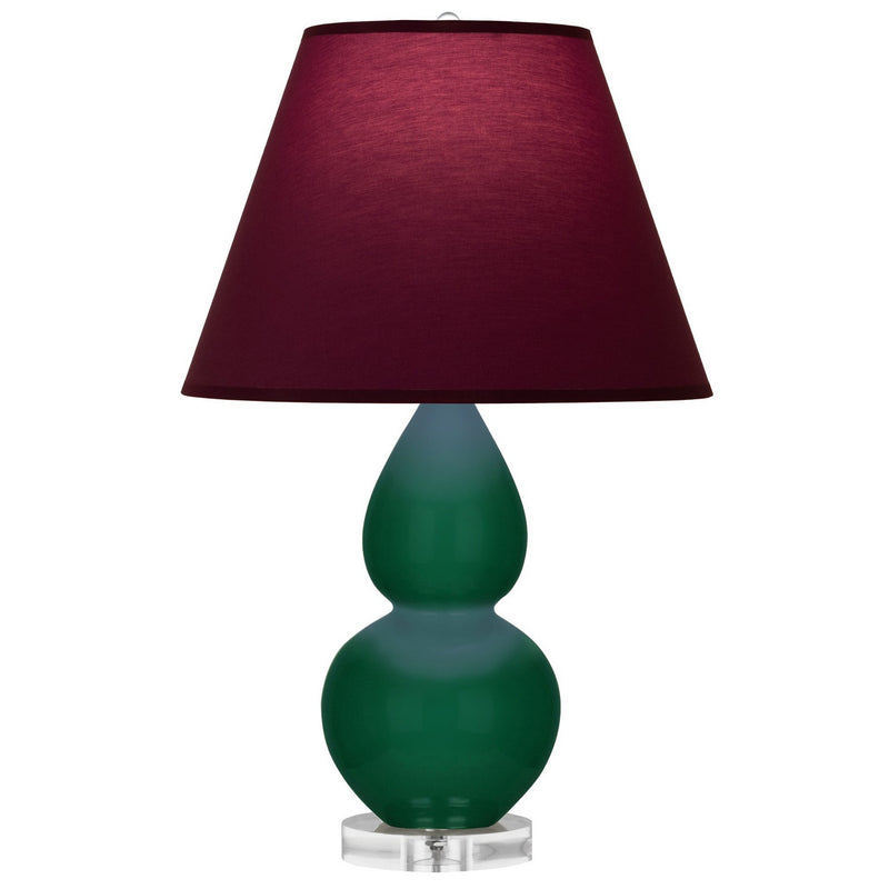 Robert Abbey JU13P One Light Accent Lamp, Jungle Glazed Ceramic w/Lucite