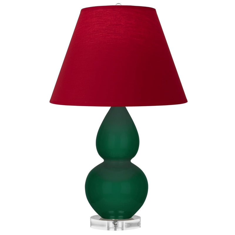 Robert Abbey JU13R One Light Accent Lamp, Jungle Glazed Ceramic w/Lucite