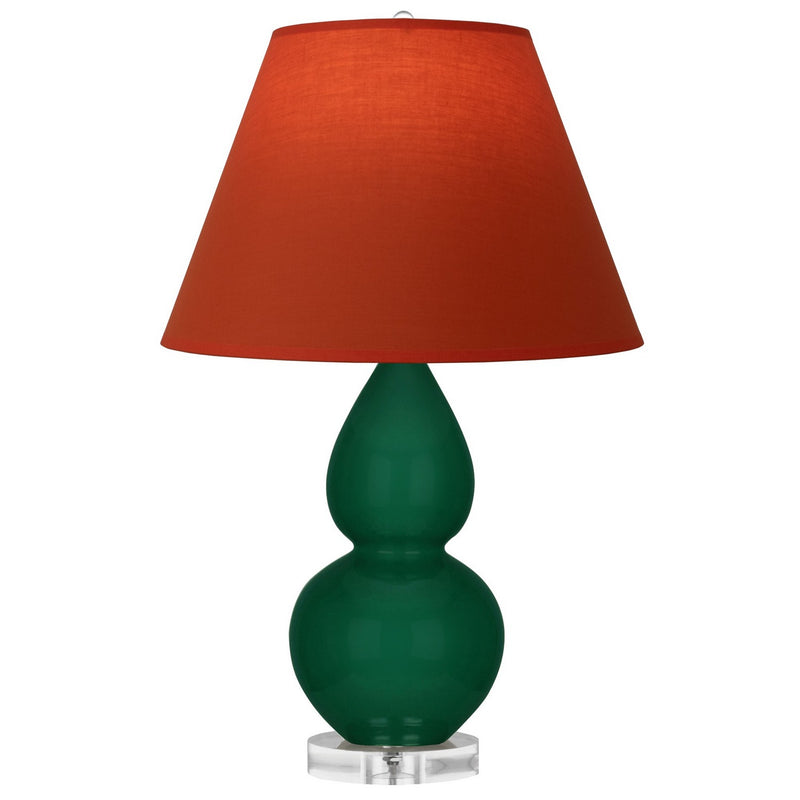 Robert Abbey JU13T One Light Accent Lamp, Jungle Glazed Ceramic w/Lucite