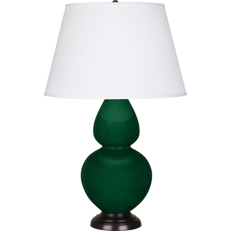Robert Abbey JU21X One Light Table Lamp, Jungle Glazed Ceramic w/Deep Patina Bronze