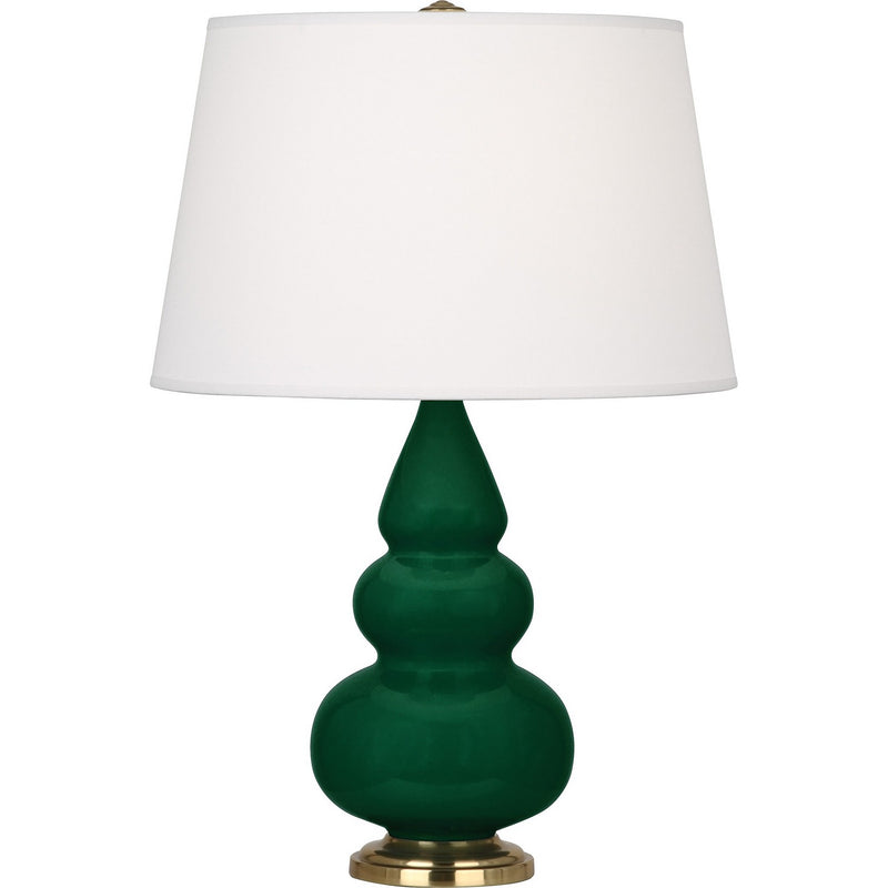 Robert Abbey JU30X One Light Accent Lamp, Jungle Glazed Ceramic w/Antique Natural Brass