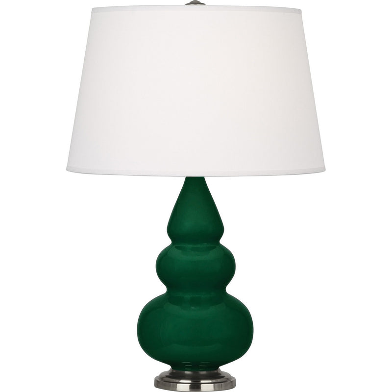 Robert Abbey JU32X One Light Accent Lamp, Jungle Glazed Ceramic w/Antique Silver