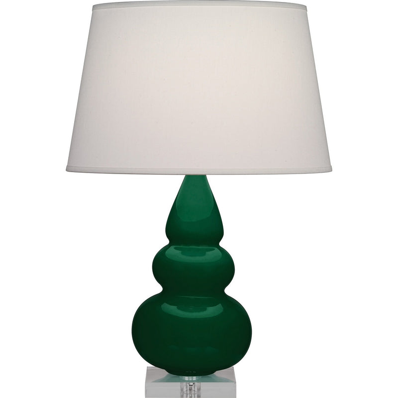 Robert Abbey JU33X One Light Accent Lamp, Jungle Glazed Ceramic w/Lucite