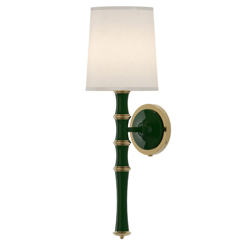 Robert Abbey JU87 One Light Wall Sconce, Jungle w/Modern Brass