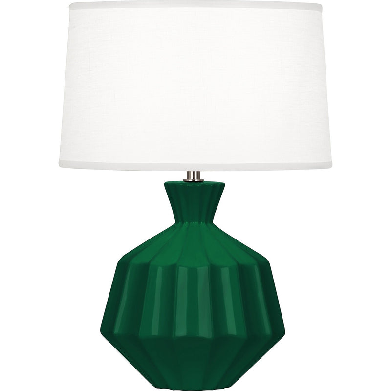 Robert Abbey JU989 One Light Accent Lamp, Jungle Glazed Ceramic