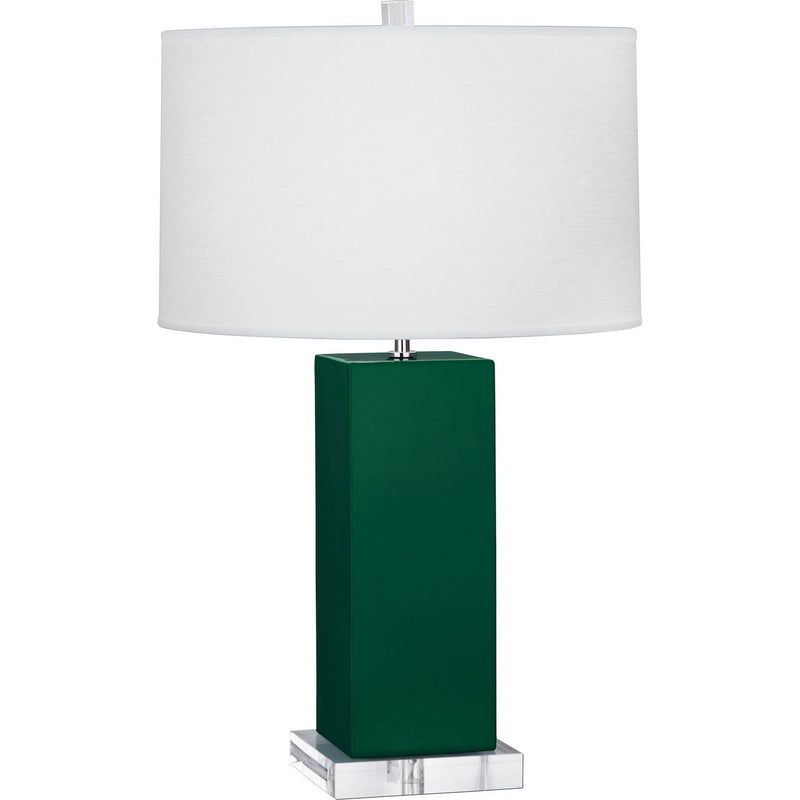 Robert Abbey JU995 One Light Table Lamp, Jungle Glazed Ceramic