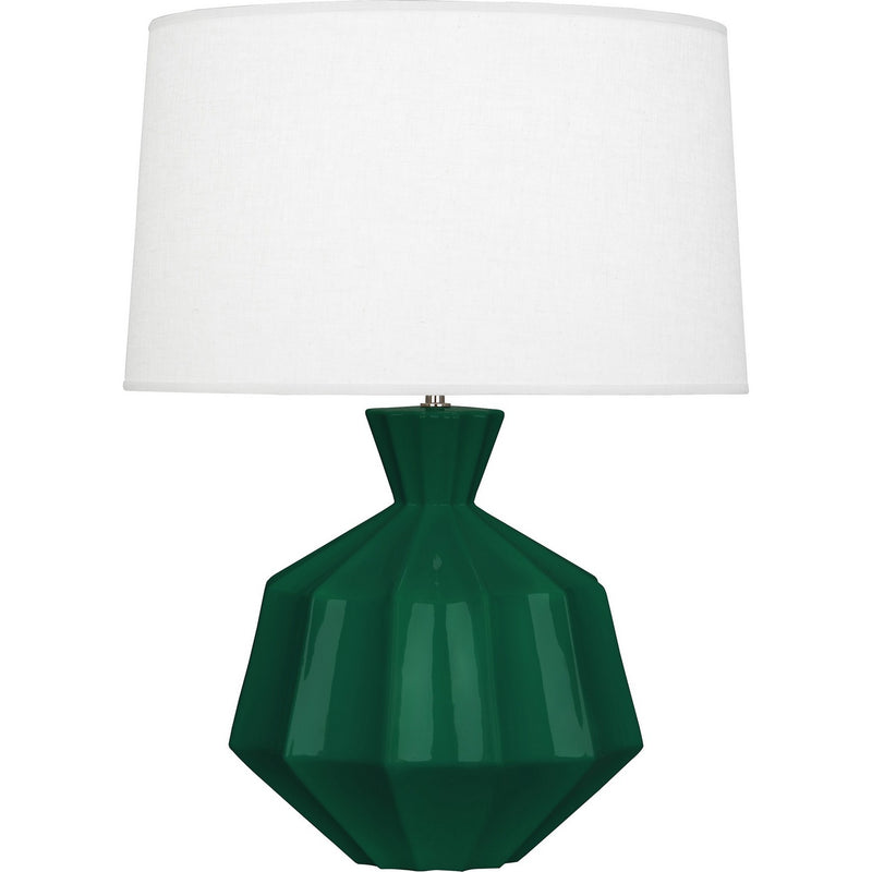 Robert Abbey JU999 One Light Table Lamp, Jungle Glazed Ceramic